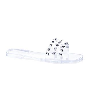 New Chinese Laundry Jelato Jelly Studded Clear Slides